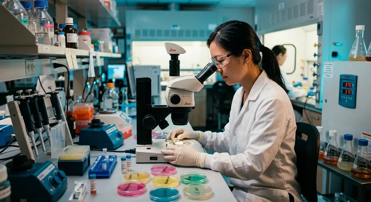 Laboratory microbiome research